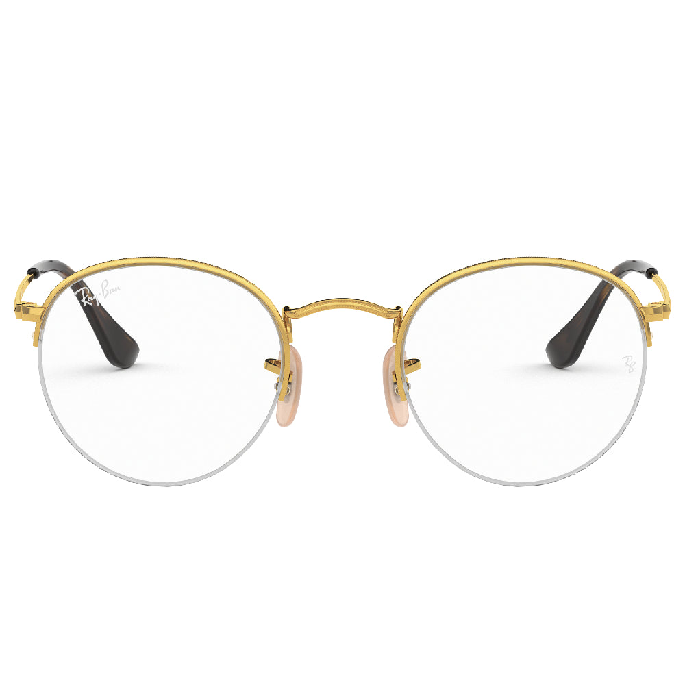 Gafas de Vista para Hombre Ray-Ban 3947V Round Gaze 2500 - metálicas color Dorado