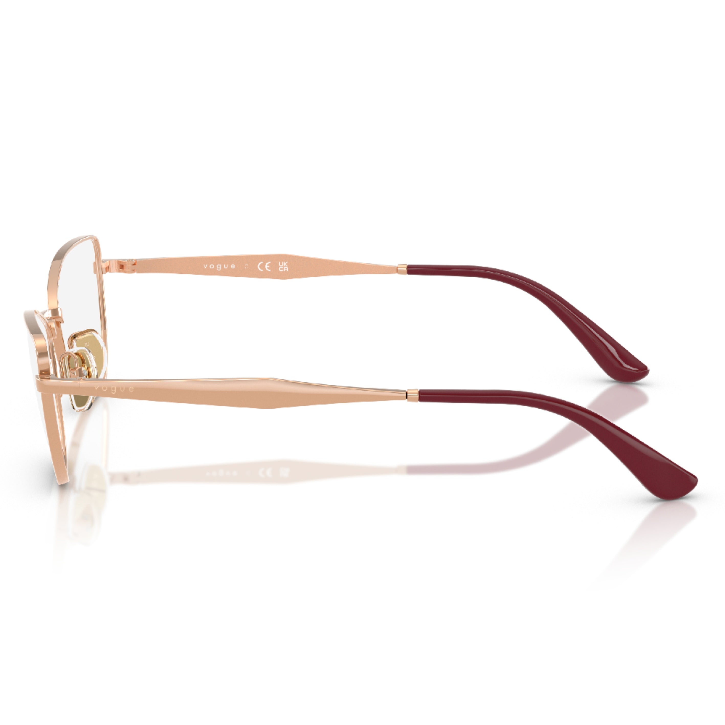 Gafas de Vista para Mujer Vogue 4333 5152 - metálicas color Oro Rosado