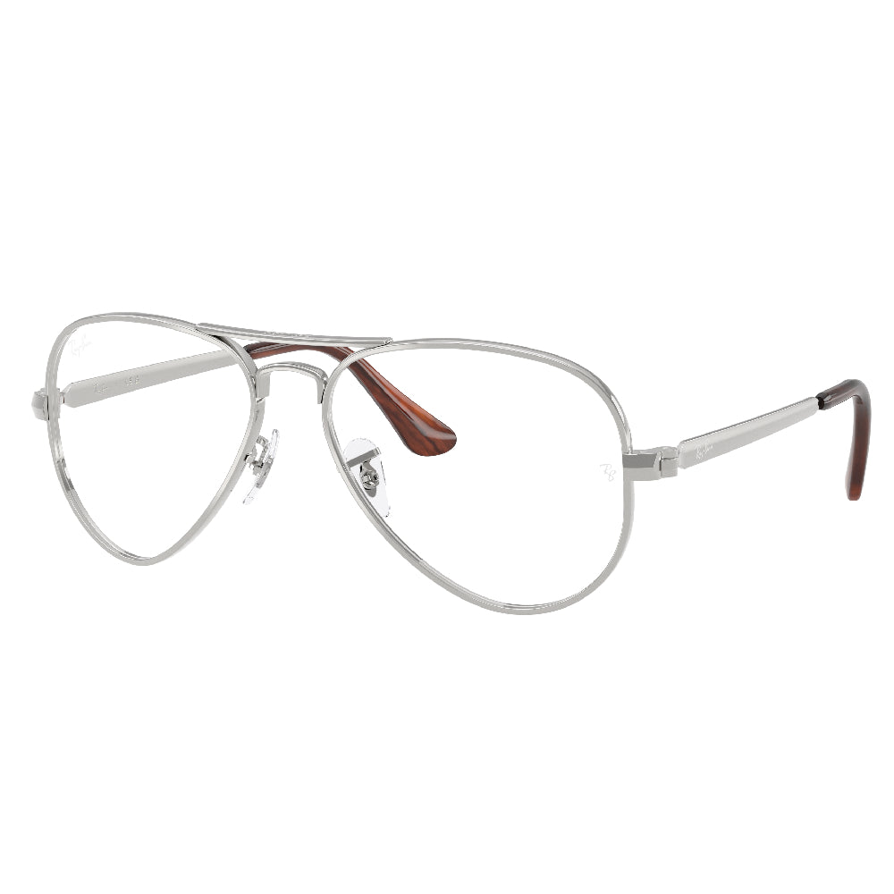 Gafas de Vista para Hombre Ray-Ban 3925V Aviator max 2501 - metálicas color Plateado