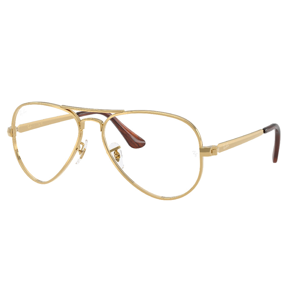 Gafas de Vista para Hombre Ray-Ban 3925V Aviator max 2500 - metálicas color Dorado