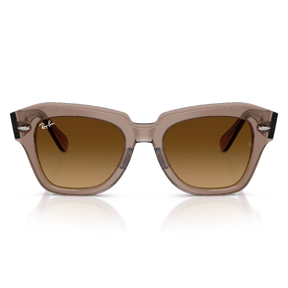 Gafas de Sol para Hombre Ray-Ban 2186 State Street 682785 - en acetato color Café