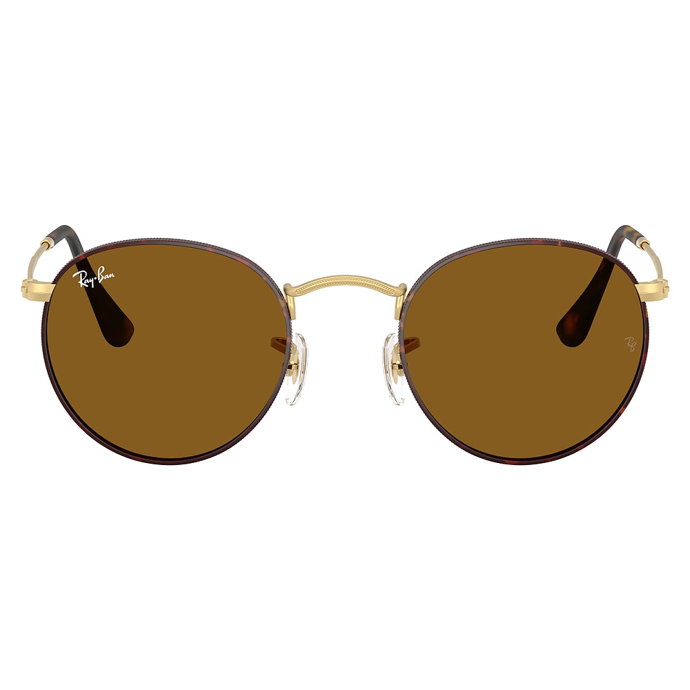 Gafas de Sol para Hombre Ray-Ban 3447 Round Metal 927533 - metálicas color Dorado/café
