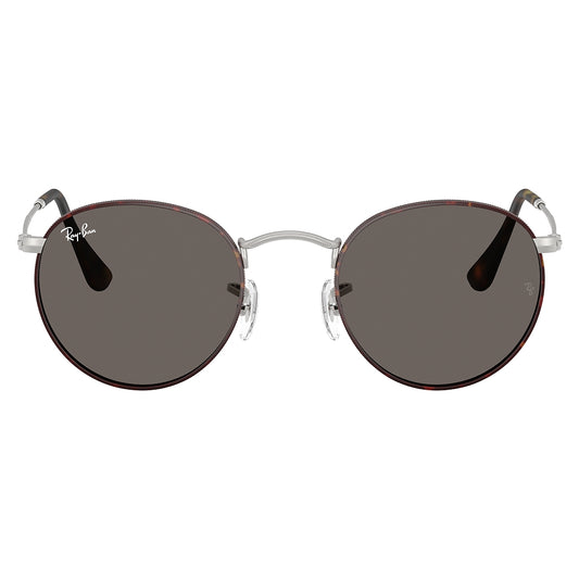 Gafas de Sol para Hombre Ray-Ban 3447 Round Metal 9277B1 - metálicas color Plateado/café