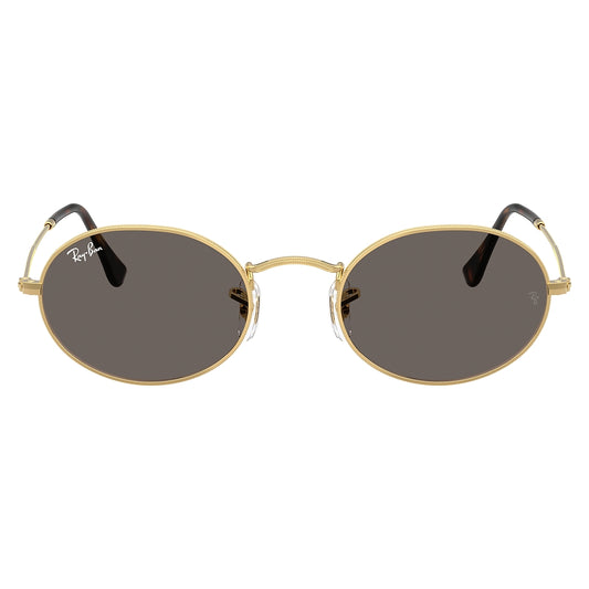 Gafas de Sol para Hombre Ray-Ban 3547N Oval 001/B1 - metálicas color Dorado