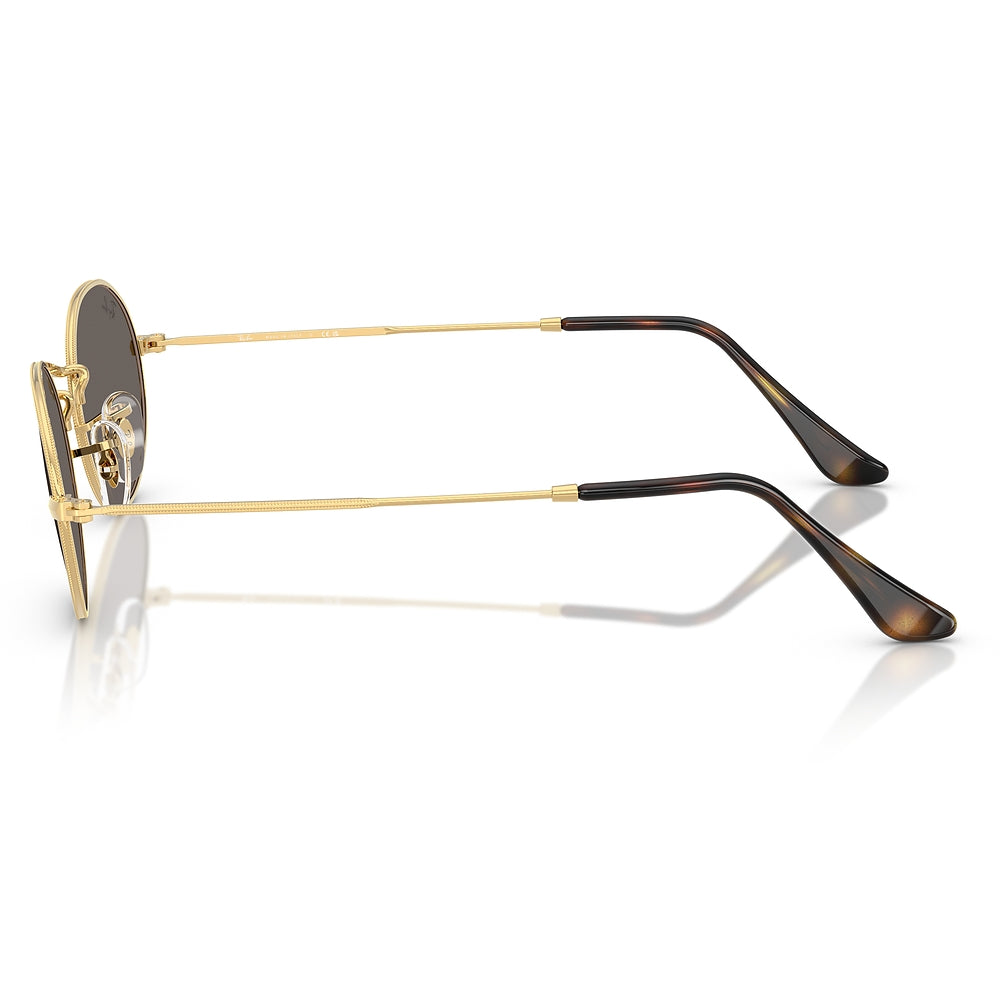 Gafas de Sol para Hombre Ray-Ban 3547N Oval 001/B1 - metálicas color Dorado