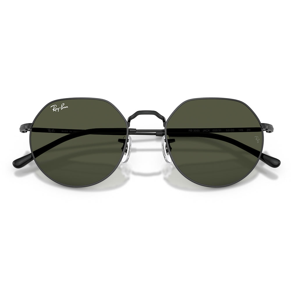 Gafas de Sol para Unisex Ray-Ban Jack 3565 002/31 - Metálicas color Negro