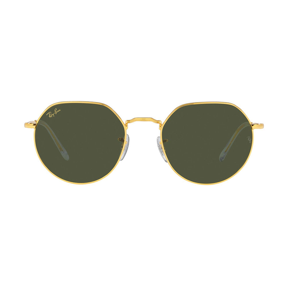 Gafas de Sol para Hombre Ray-Ban 3565 - Metálicas, Aro completo, color Dorado, Lente Verde