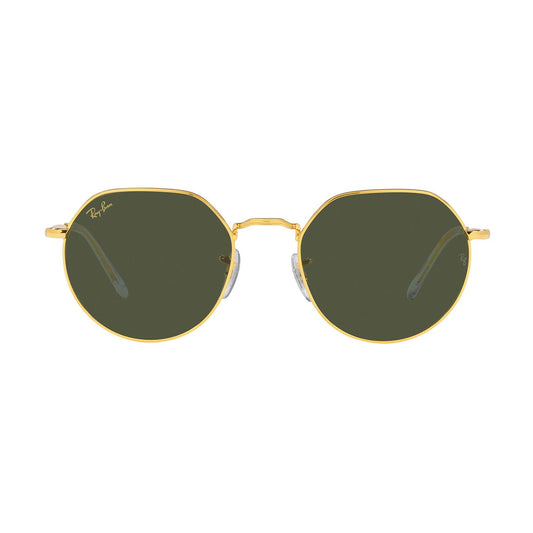 Gafas de Sol para Hombre Ray-Ban 3565 - Metálicas, Aro completo, color Dorado, Lente Verde
