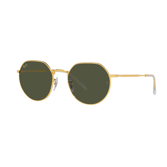 Gafas de Sol para Hombre Ray-Ban 3565 - Metálicas, Aro completo, color Dorado, Lente Verde