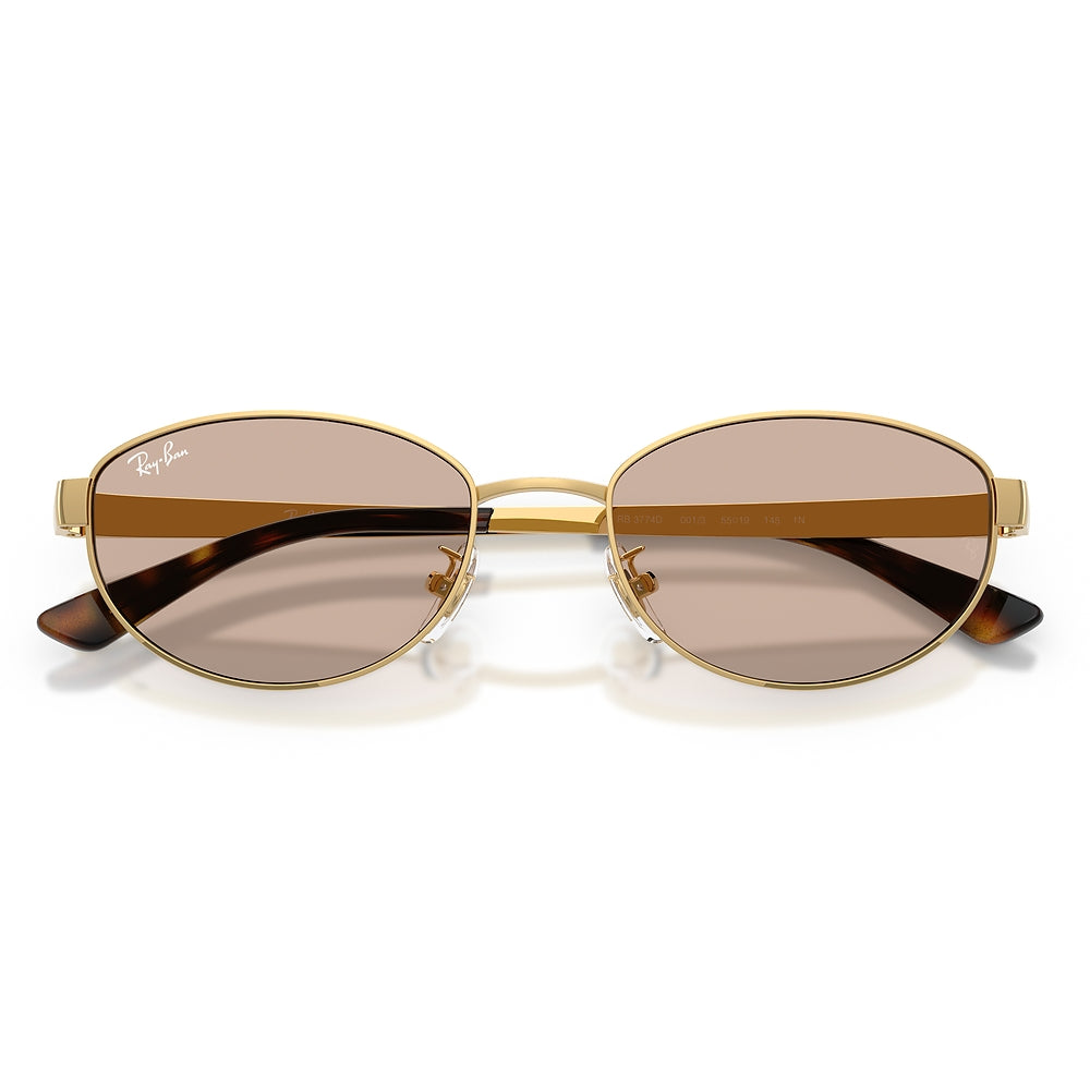 Gafas de Sol para Unisex Ray-Ban 3774D 001/3 - Metálicas color Dorado