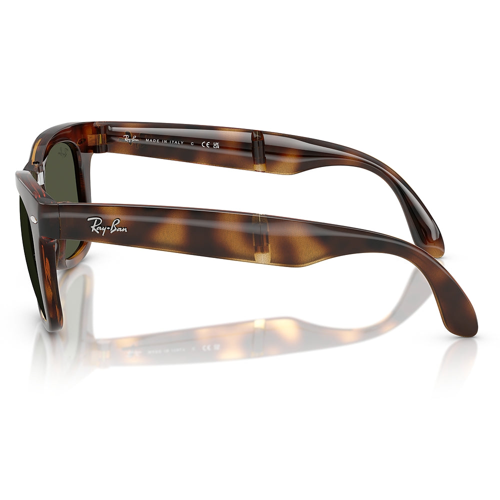 Gafas de Sol para Hombre Ray-Ban 4105 Folding Wayfarer 710/31 - nylon color Café