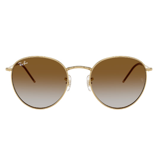 Gafas de Sol para Hombre Ray-Ban 0103S Round Reverse 001/CB metálicas color Dorado