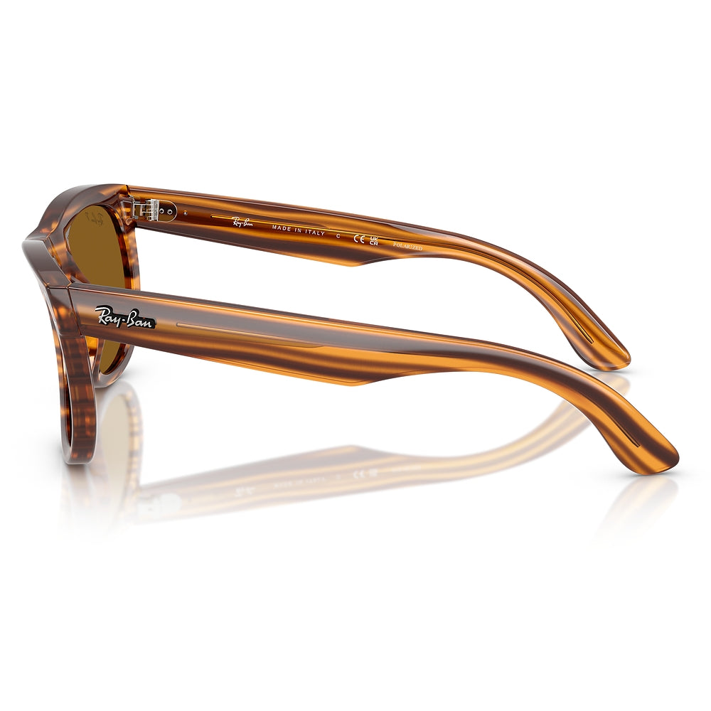 Gafas de Sol para Hombre Ray-Ban 0502S Wayfarer Reverse 679183 - en acetato color Café