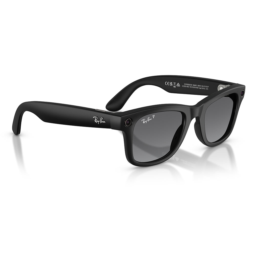 Gafas de sol Ray-Ban Meta Wayfarer Unisex 601ST3 - en nylon inyectado, color Negro