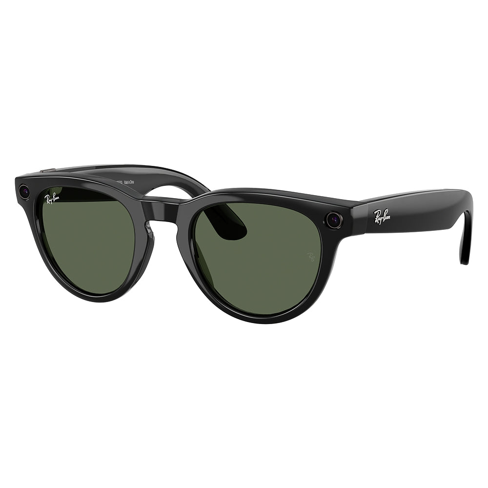Gafas de sol Ray-Ban Meta Headliner Unisex 601/71 - en nylon y acetato, color Negro