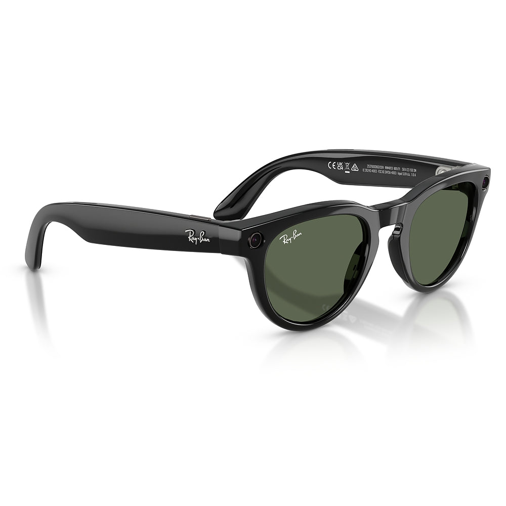 Gafas de sol Ray-Ban Meta Headliner Unisex 601/71 - en nylon y acetato, color Negro
