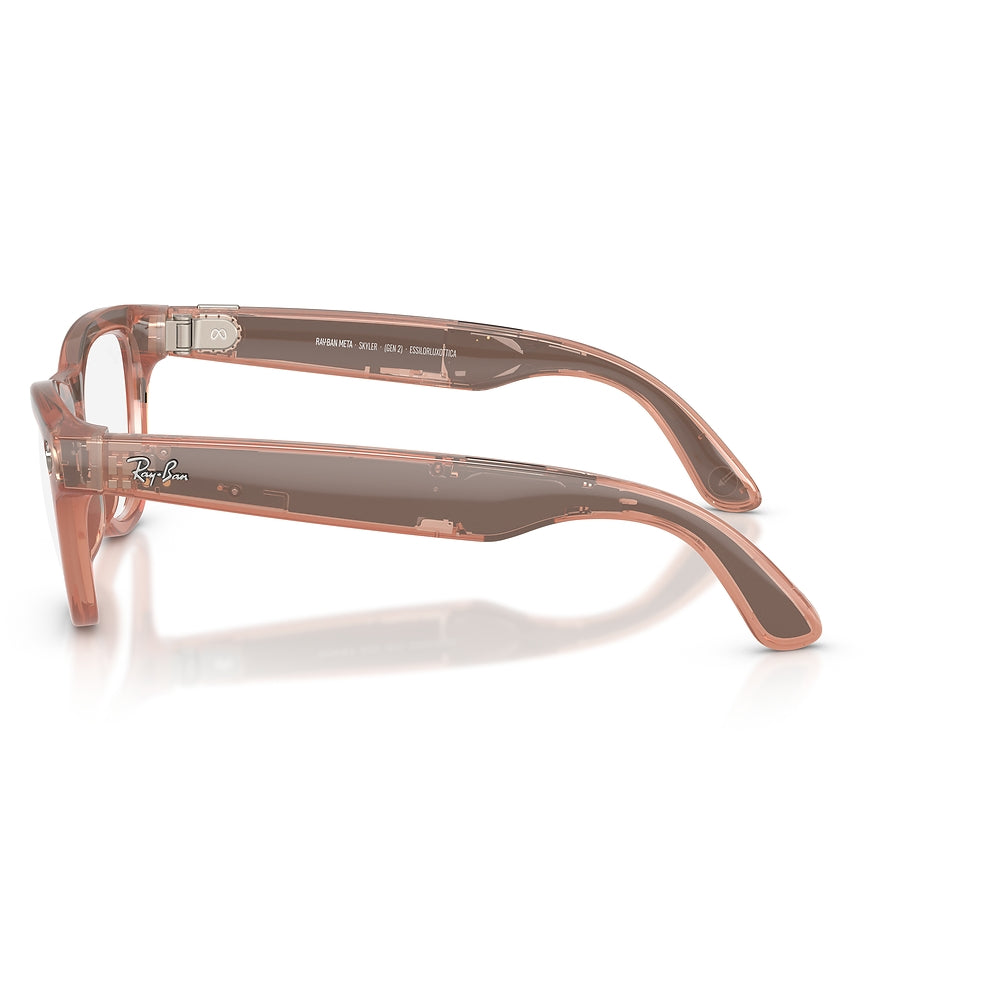 Gafas de vista Ray-Ban Meta Skyler Unisex 6778M4 - en nylon inyectado, color Rosado