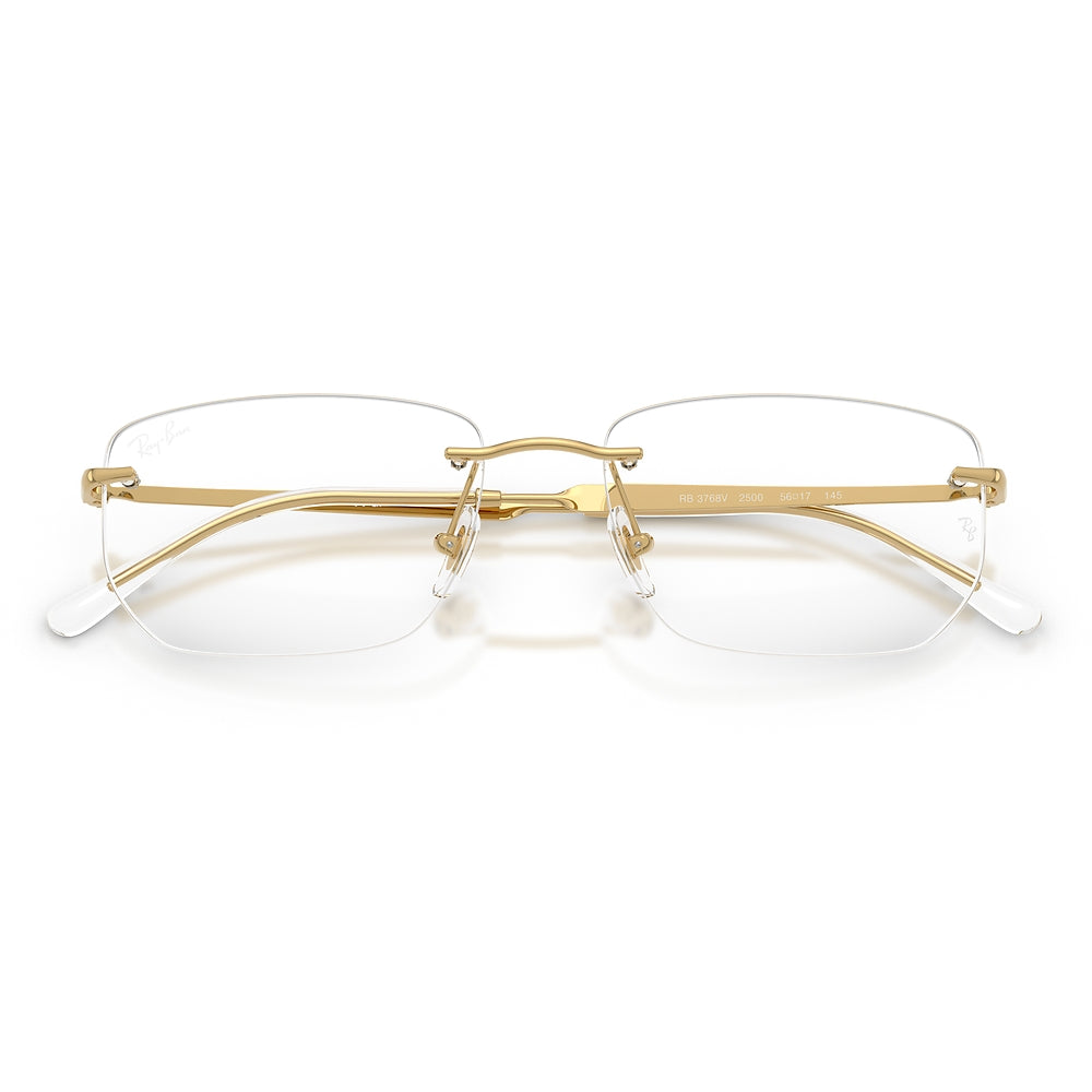 Gafas de Vista para Unisex Ray-Ban 3768V 2500 - Metálicas color Dorado