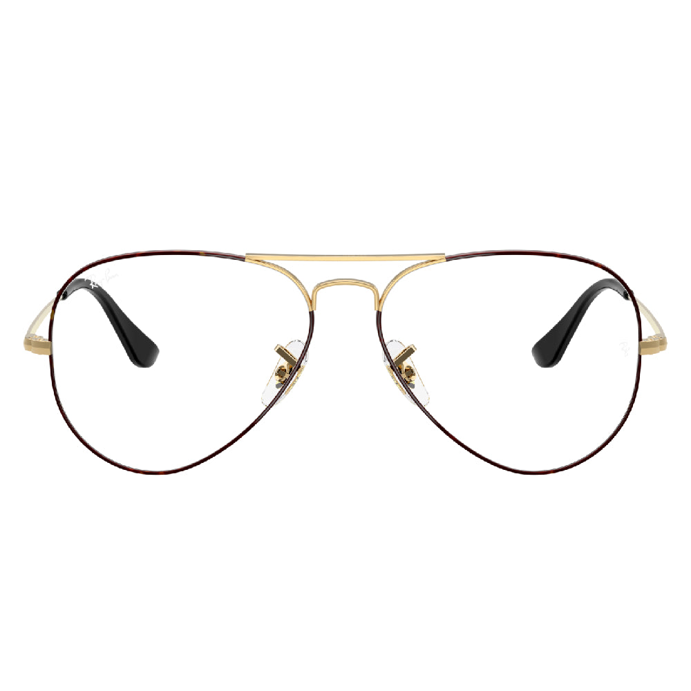 Gafas de Vista para Hombre Ray-Ban 6489 Aviator 3175 metálicas color Negro