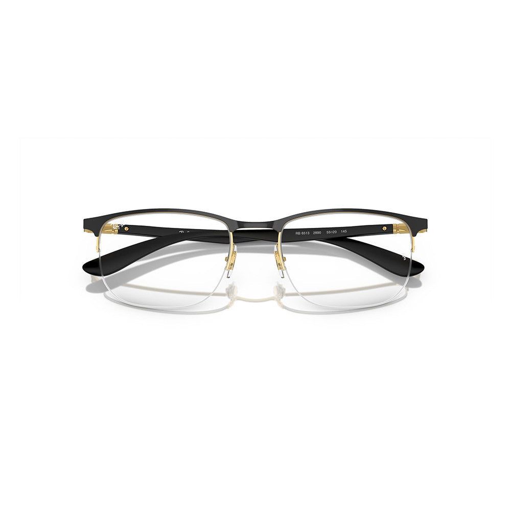 Gafas de Vista para Hombre Ray-Ban 6513 2890 - Metálicas color Negro