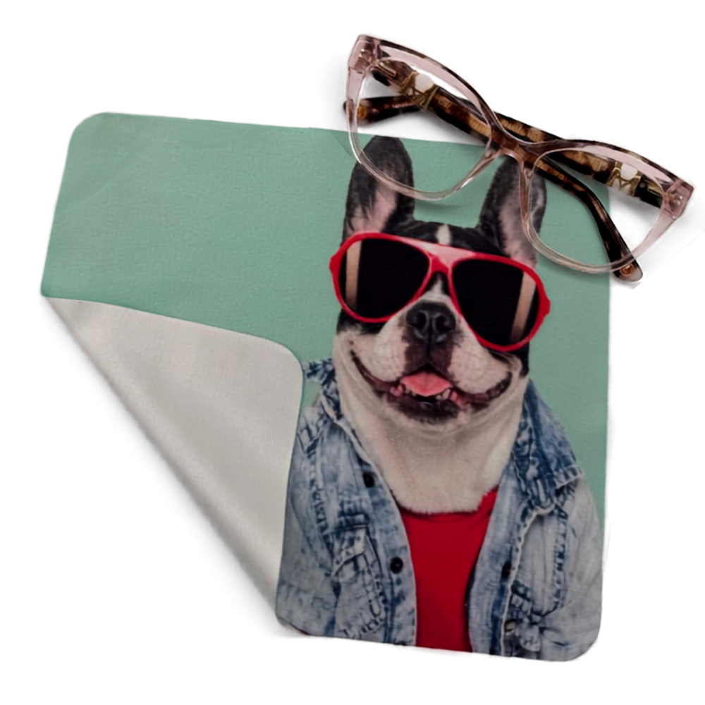 Paño Limpiador de Microfibra Diseño Perro Bulldog Francés Moderno