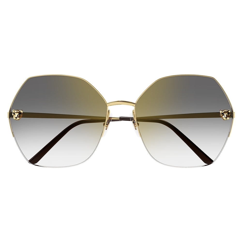 Gafas de Sol para Mujer Cartier Ct0332S-001 - metálicas color Dorado
