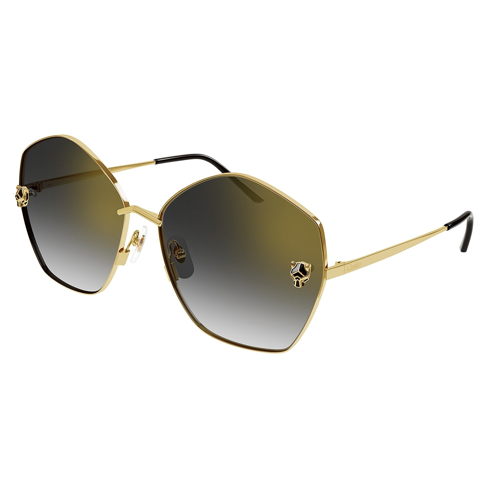 Gafas de Sol para Mujer Cartier Ct0356S-001 - metálicas color Dorado