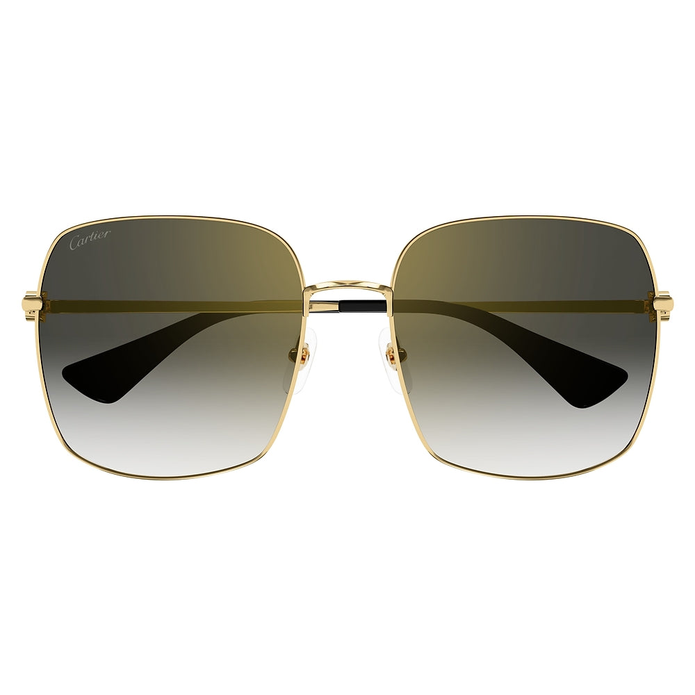 Gafas de Sol para Mujer Cartier Ct0401S-001 Gold 60 001 - metálicas color Dorado