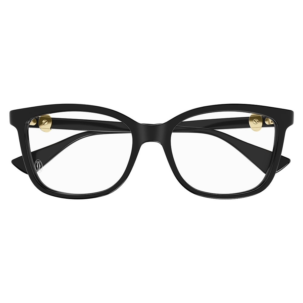 Gafas de Vista para Mujer Cartier Ct0493O-001 Black 55 001 - en acetato color Negro