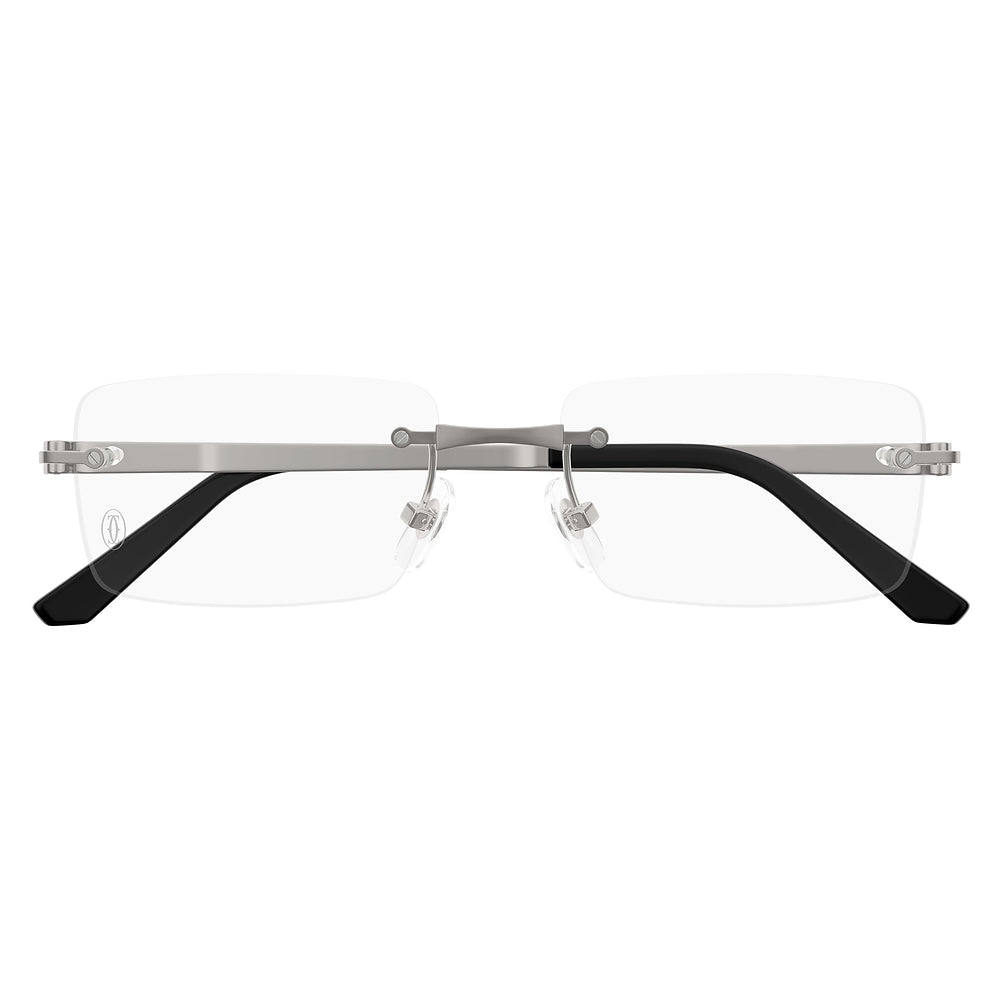 Gafas de Vista para Mujer Cartier Ct0511O-003 Silver 55 003 - en titanio color Gris