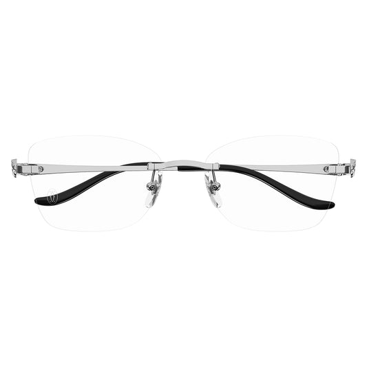 Gafas de Vista para Mujer Cartier Ct0522O-002 Silver 57 002 - metálicas color Plateado