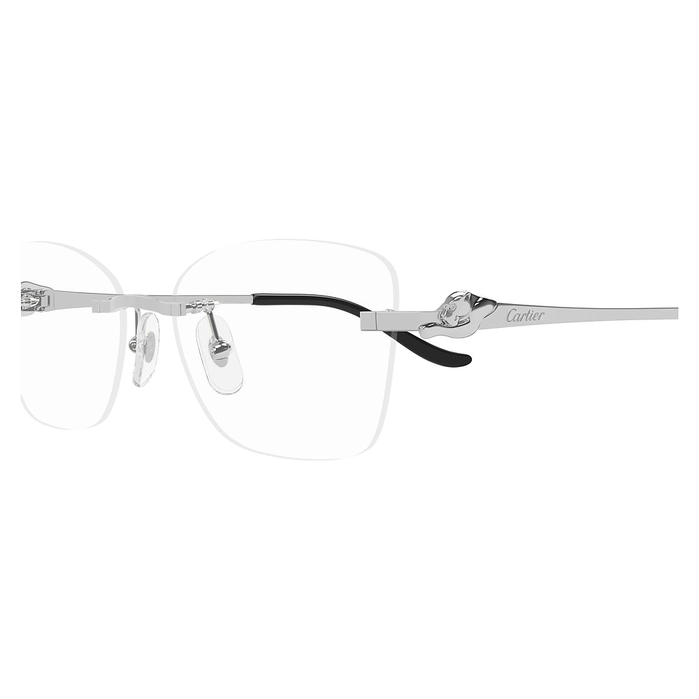 Gafas de Vista para Mujer Cartier Ct0522O-002 Silver 57 002 - metálicas color Plateado
