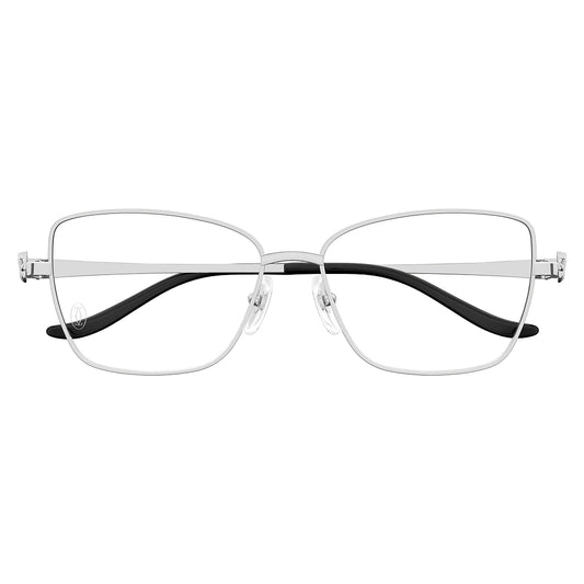 Gafas de Vista para Mujer Cartier Ct0523O-002 Silver 55 002 - metálicas color Plateado