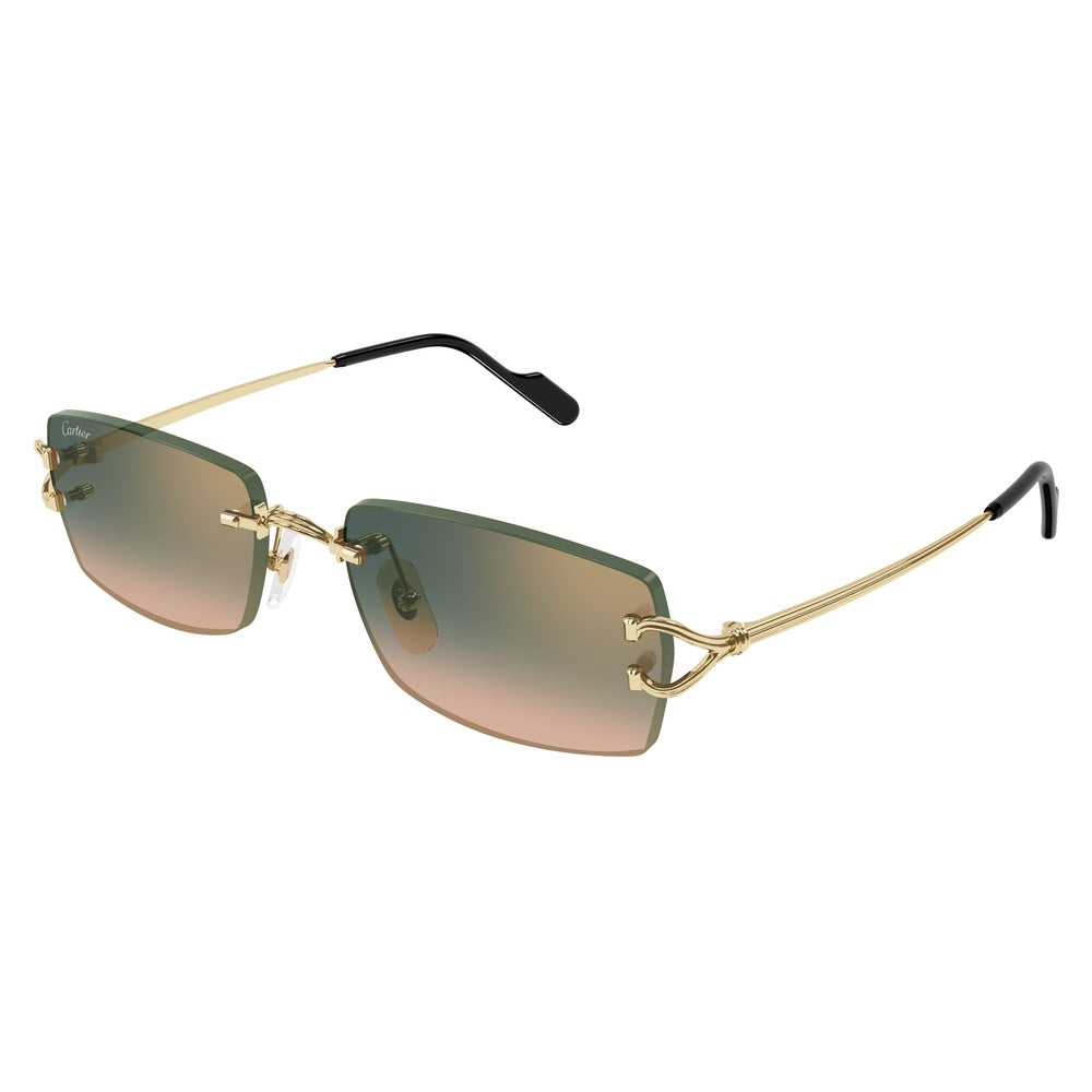 Gafas de Sol para Hombre Cartier 0550S 009 - metálicas color Dorado