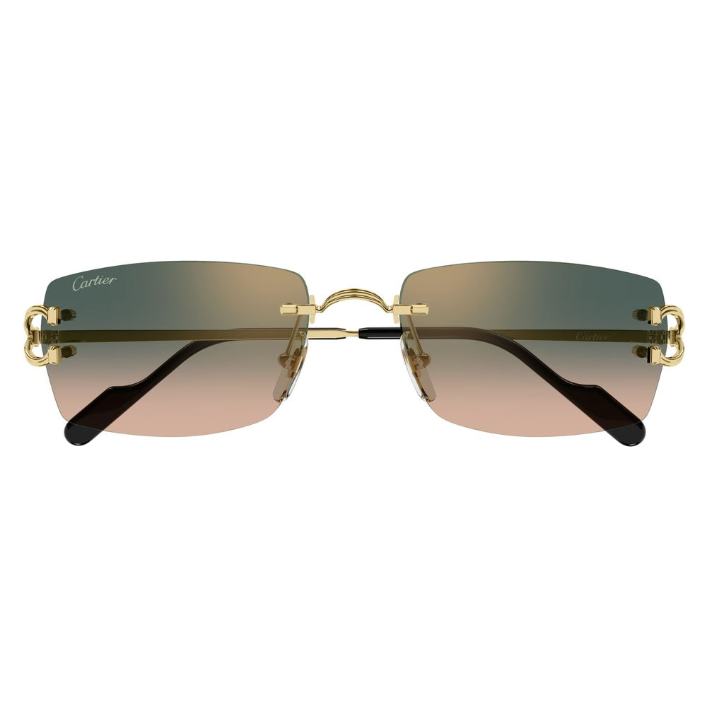 Gafas de Sol para Hombre Cartier 0550S 009 - metálicas color Dorado