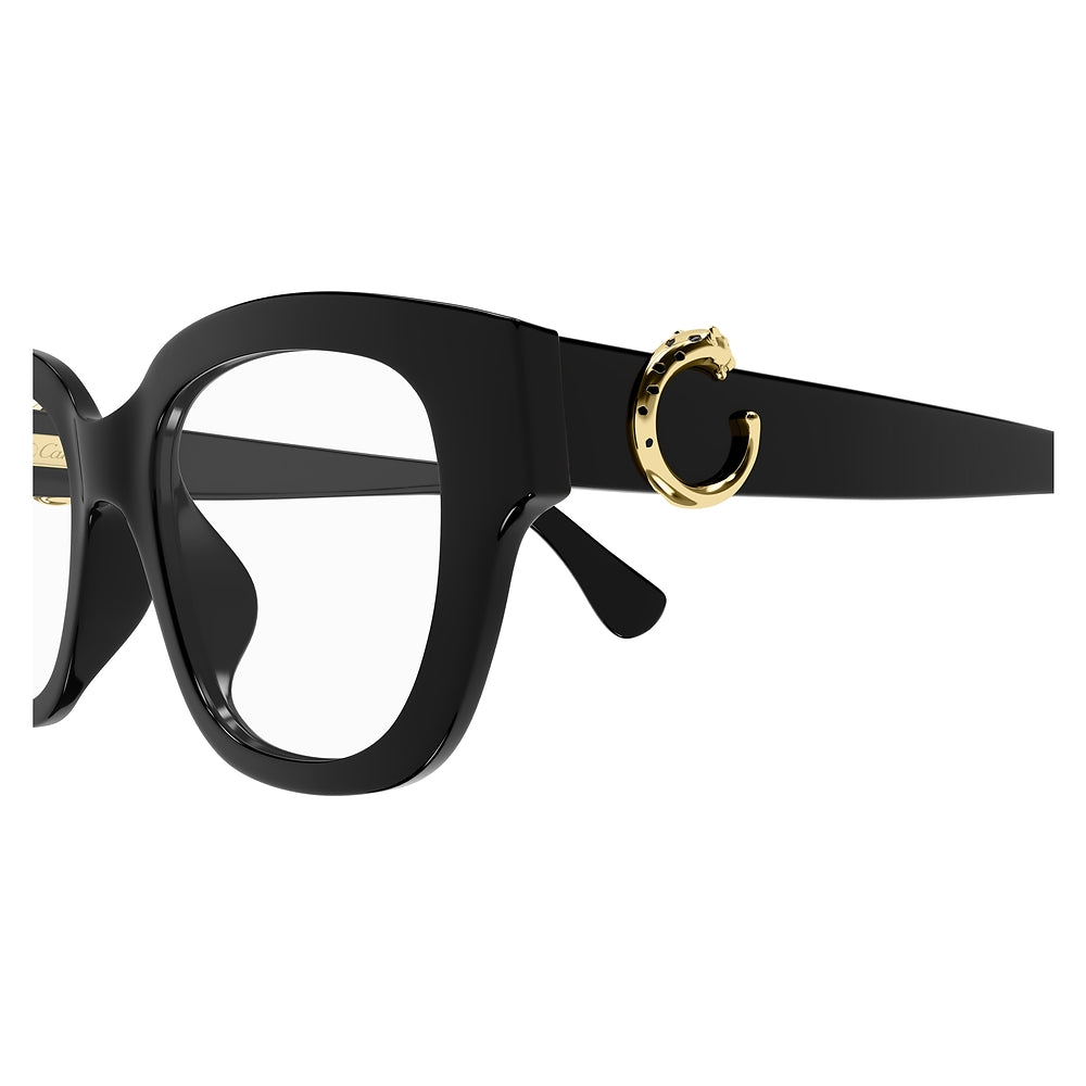 Gafas de Vista para Mujer Cartier Ct0566O-005 Black 53 005 - en acetato color Negro