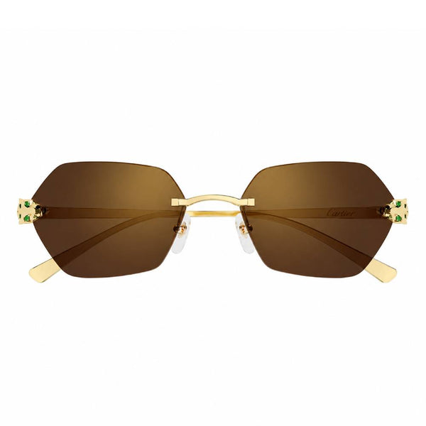 Gafas de Sol para Mujer Cartier 0636S 002 - metálicas color Dorado