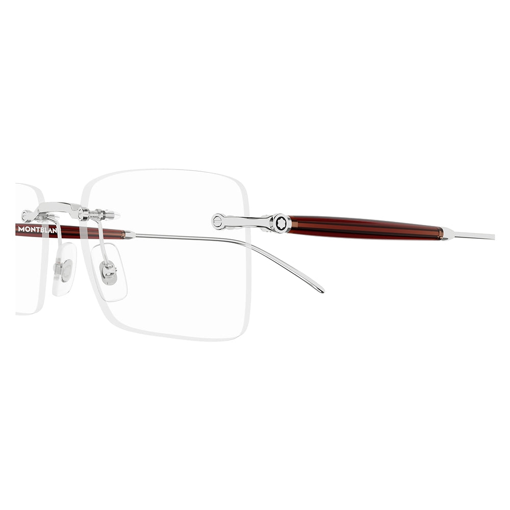 Gafas de Vista para Mujer Montblanc Mb0411O 003 - metálicas color Plateado