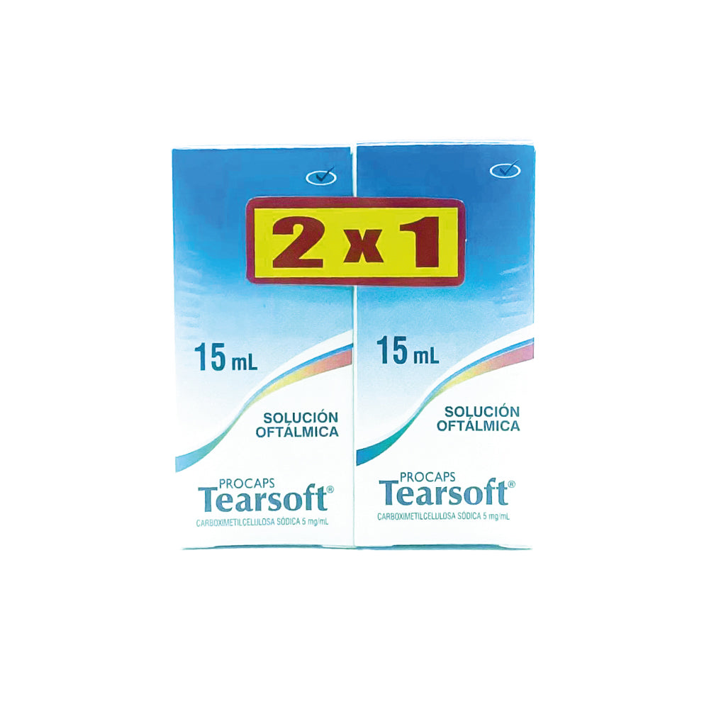 Solución Oftálmica, carboximetilcelulosa sódica, gotero 2x1 15ML.
