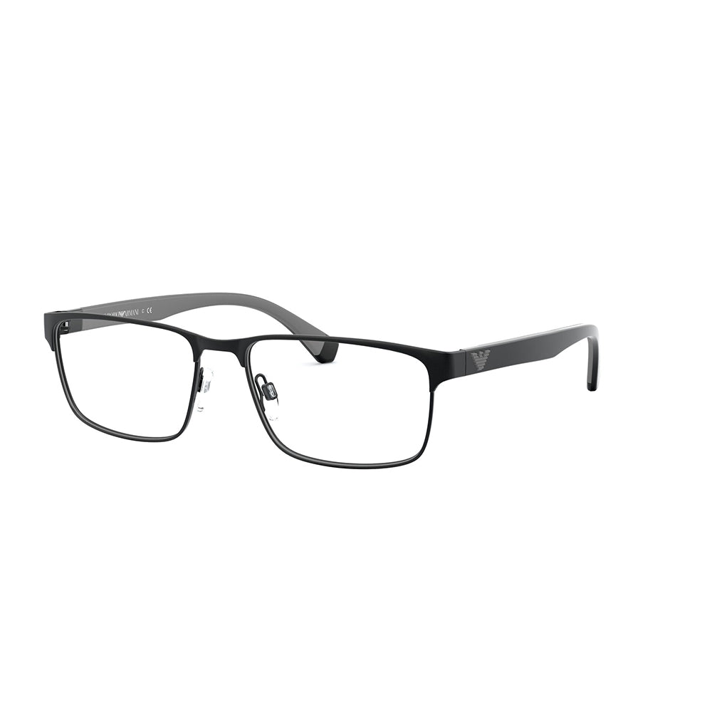 Gafas de Vista para Hombre Emporio Armani 1105 - Metálica, Rectangular, color Negro.