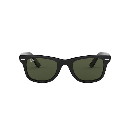 Gafas De Sol Ray-Ban 2140 para mujer y hombre, forma cuadrada, en acetato, color de montura negro, con lente verde