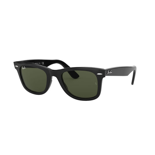 Gafas De Sol Ray-Ban 2140 para mujer y hombre, forma cuadrada, en acetato, color de montura negro, con lente verde