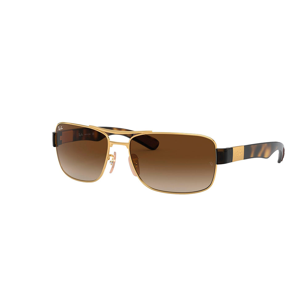 Gafas de Sol para Hombre Ray-Ban 3522 - En Acero color Dorado y Havana.