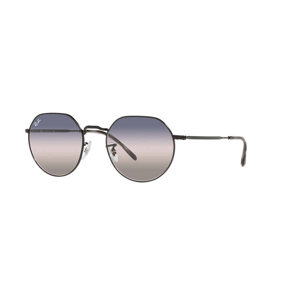 Gafas de Sol para Hombre Ray-Ban 3565 - Metálicas, Aro completo, color Negro, Lente Azul.