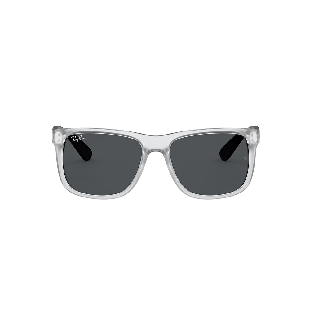 Gafas De Sol Ray-Ban 4165 para mujer y hombre, en acetato, tipo de montura aro completo, de color transparente, con lente azul.