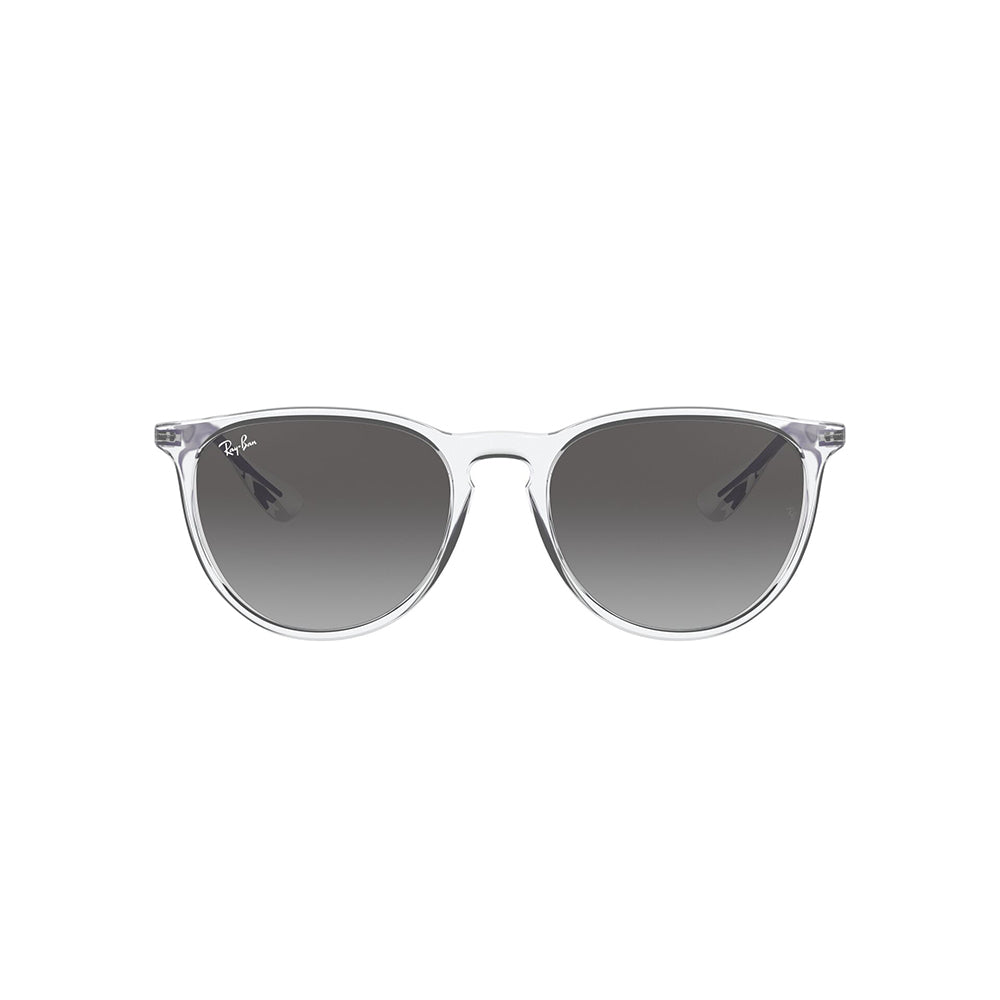 Gafas de Sol para Mujer Ray-Ban 4171 Erika - En nylon, aro completo, de color transparente, con lente gris polarizado.