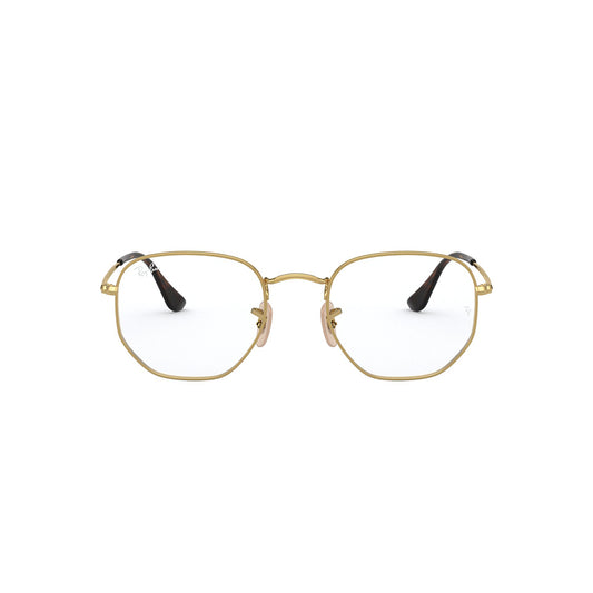 Gafas de Vista para Hombre Ray-Ban 6448 2500 - Metálicas color Dorado.