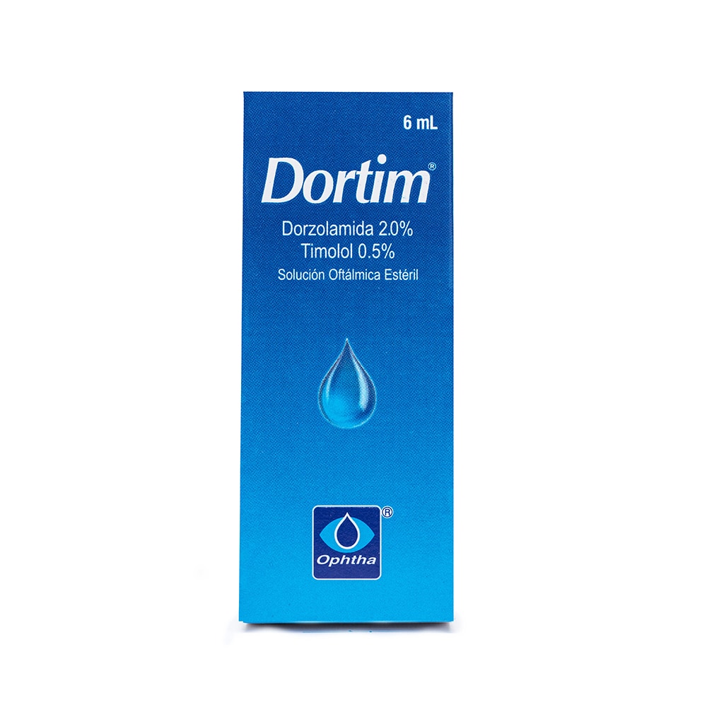 Solución oftálmica estéril, con dorzolamida y timolol, de 6 ML.