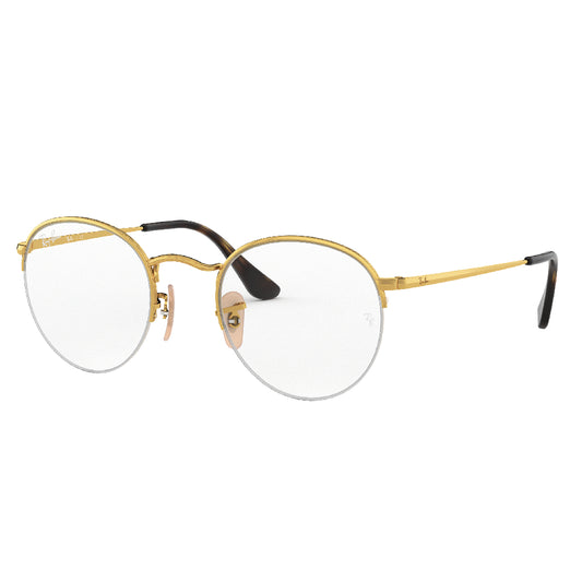 Gafas de Vista para Hombre Ray-Ban 3947V Round Gaze 2500 - metálicas color Dorado