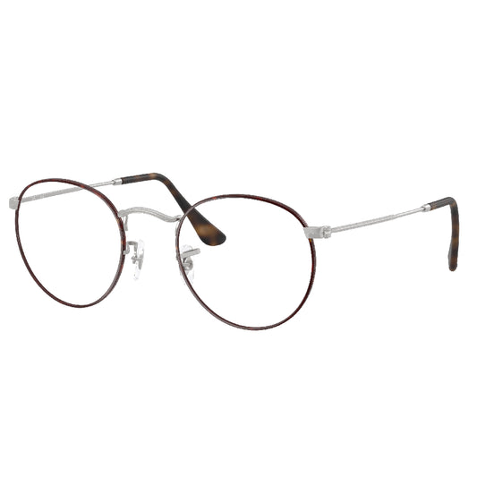 Gafas de Vista para Hombre Ray-Ban 3447V Round metal 3194 - metálicas color Plateado,café